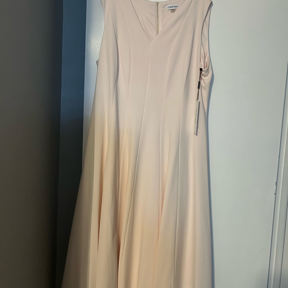 Calvin Klein Women's Cream Dress